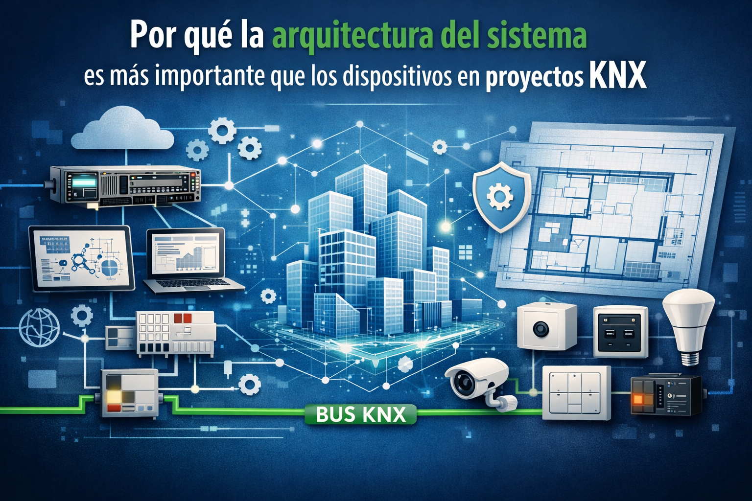 Por qué la arquitectura del sistema es más importante que los dispositivos en proyectos KNX Arquitectura de sistema KNX: más importante que los dispositivos